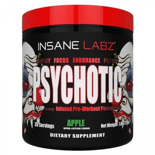 PSYCHOTIC Pre-Workout – Booster d’entraînement extrême pour énergie, focus et performance – Disponible sur Protein.tn