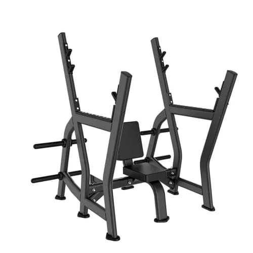 Banc d'épaule olympique JX Fitness barres 50mm, presse militaire deltoïdes antérieurs, cadre acier robuste home gym salle Tunisie.