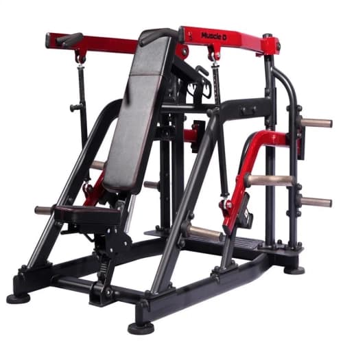 Presse épaules JX Fitness 1700x1300x460mm — deltoïdes antérieurs moyens postérieurs tube ovale 100x50x3mm musculation Protein.tn.