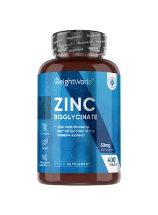 Zinc Bisglycinate – 400 Comprimés WeightWorld