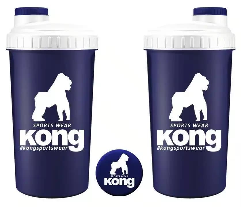 Shaker Kong 700 ml pour sport et musculation, grande capacité pour mélanger boissons protéinées et suppléments.