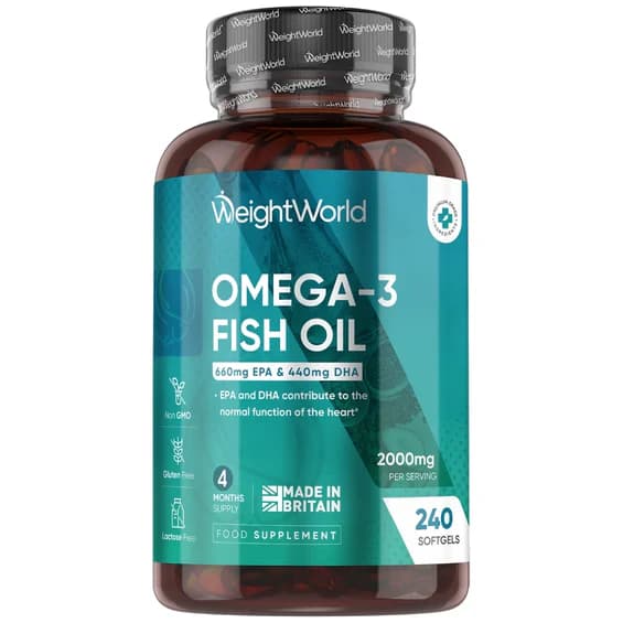 Omega 3 fish oil 240 softgel - weightworld