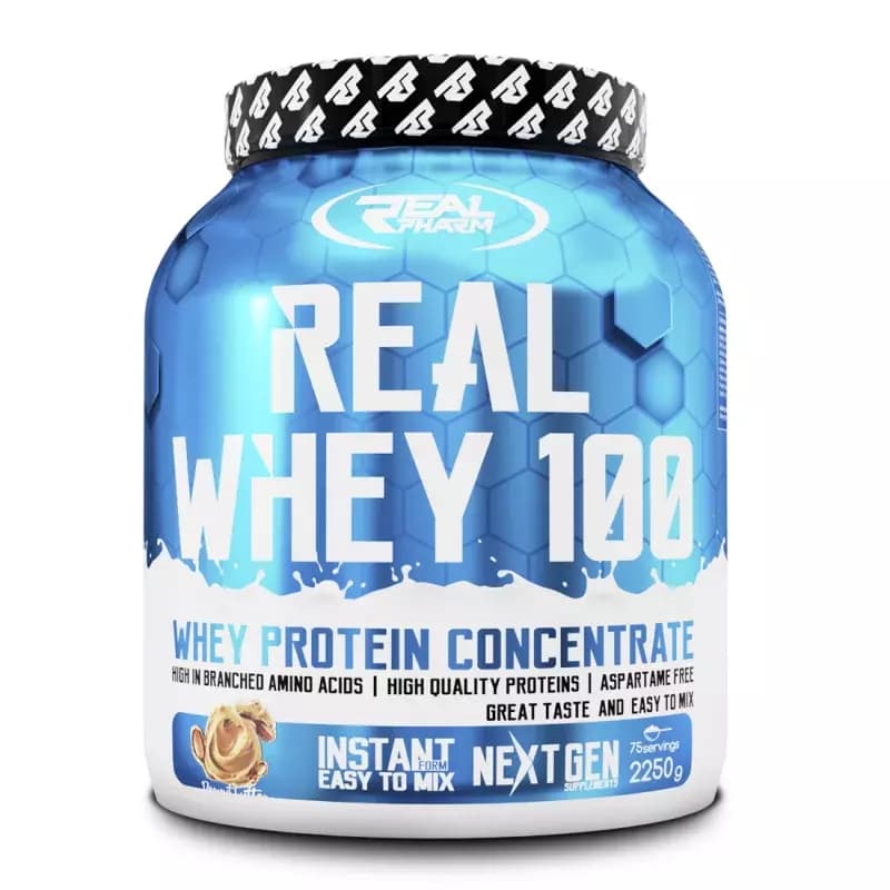 Real Whey 100 2,250 gr de Real Pharm à prix pas cher, une protéine de lactosérum haut de gamme. Profitez de notre prix exceptionnel. Real Whey 100