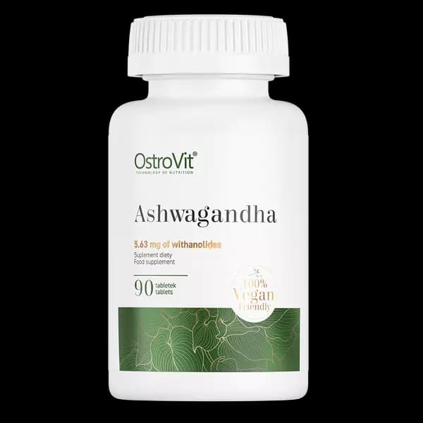 Ashwagandha bio d'ostroVit 90 tabs à prix pas cher. le complément alimentaire pour la santé et la performance sportive. Ashwagandha