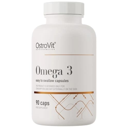 OstroVit Omega 3 : 90 capsules d’huile de poisson purifiée riche en EPA & DHA pour soutenir le cœur, le cerveau, la vision et le confort des articulations. OstroVit Omega 3 90 capsules Tunisie huile de poisson EPA DHA cœur cerveau vision articulations Protein.tn.