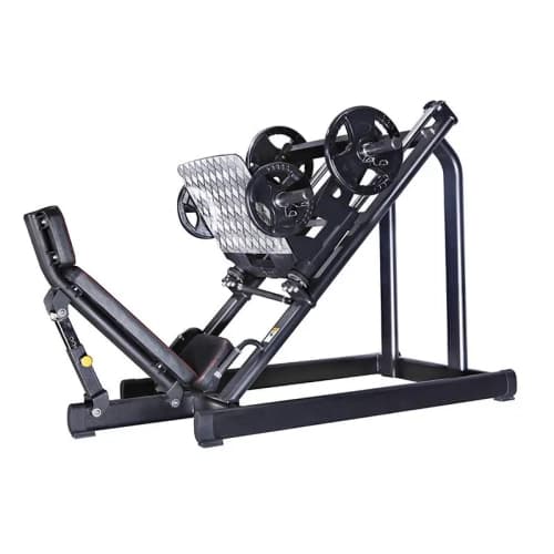 Leg Press Machine JX Fitness : presse 45° quadriceps ischios fessiers, tube T50x120x3mm 221kg, plateau sécurisé gym maison Tunisie. Leg Press Machine de JX Fitness — presse jambes 45° quads fessiers 2400x1350x1450mm 221kg acier musculation Protein.tn.
