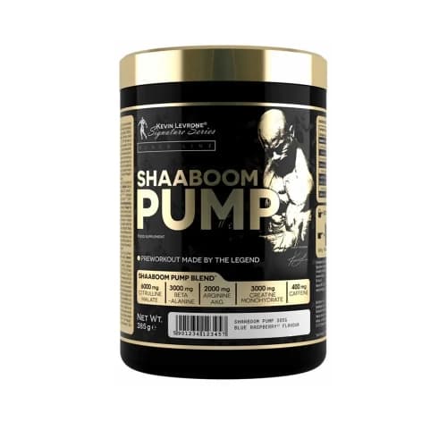 SHAABOOM PUMP 385G - KEVIN LEVRONE : pré‑workout complet avec citrulline, bêta‑alanine, créatine et caféine pour booster l’énergie, le focus, l’endurance et le pump, disponible sur Protein.tn. Shaaboom Pump 385g Kevin Levrone pre workout Tunisie citrulline bêta alanine créatine caféine énergie focus pump Protein.tn.