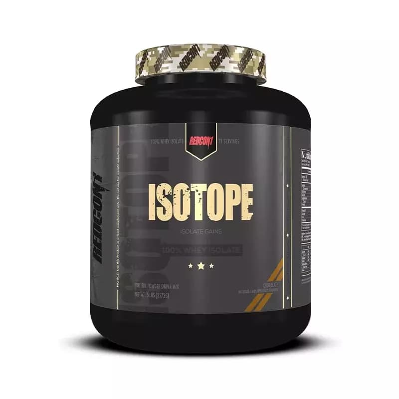 Isotope 100% Whey Isolate tunisie de Redcon1 2,2KG à prix pas cher.une poudre de protéines reconnue pour sa pureté et sa rapidité d'absorption. Isotope 100% Whey Isolate 2,2 kg