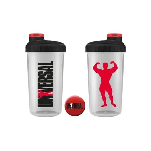 Shaker Universal Nutrition 700 ml — grande capacité et design pratique pour préparer vos boissons sportives et compléments. Disponible sur Protein.tn avec livraison rapide. Shaker Universal Nutrition 700 ml pour sport et musculation, grande capacité pour mélanger boissons protéinées et compléments.
