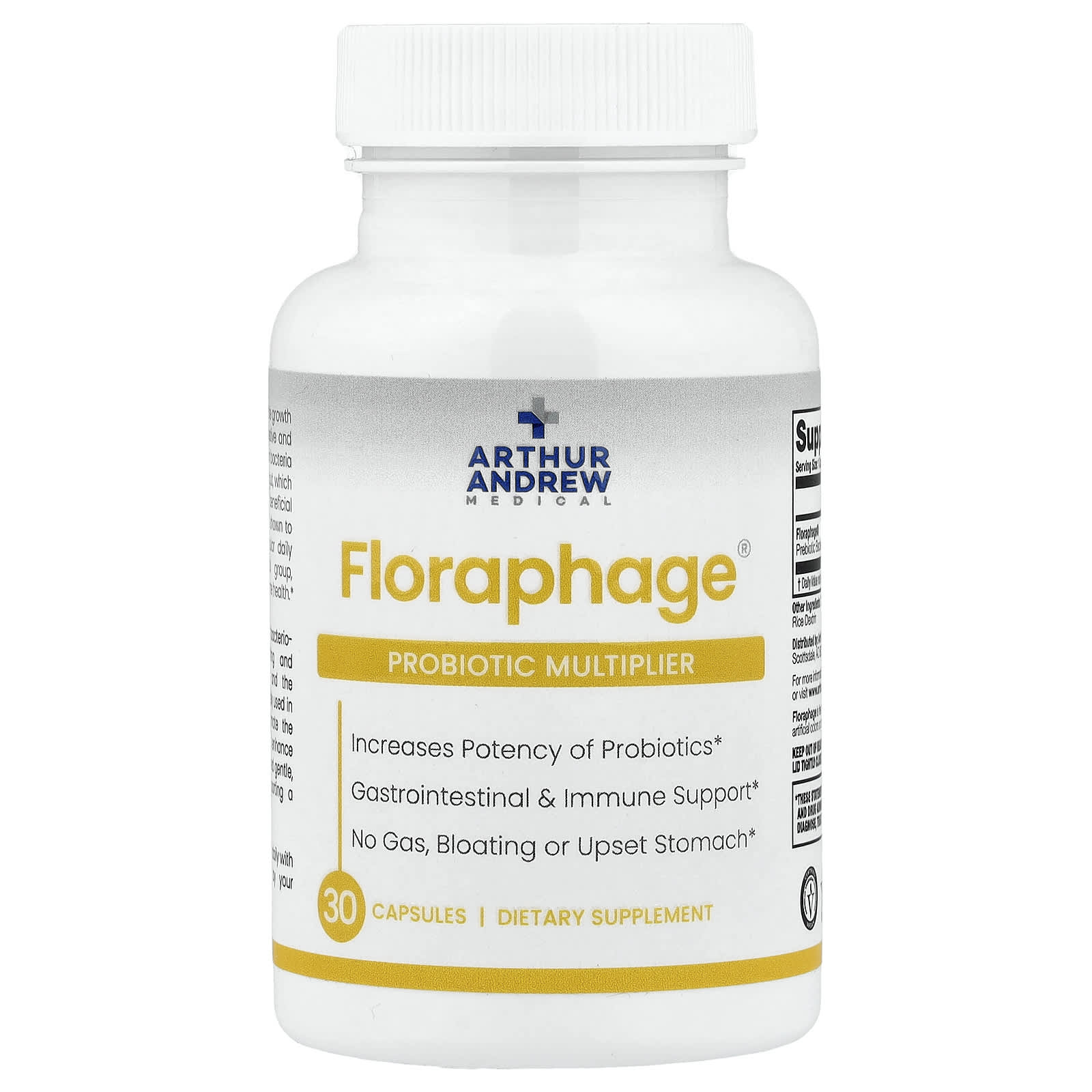 Arthur Andrew Medical Floraphage, Probiotic Multiplier – 30 gélules — Tunisie