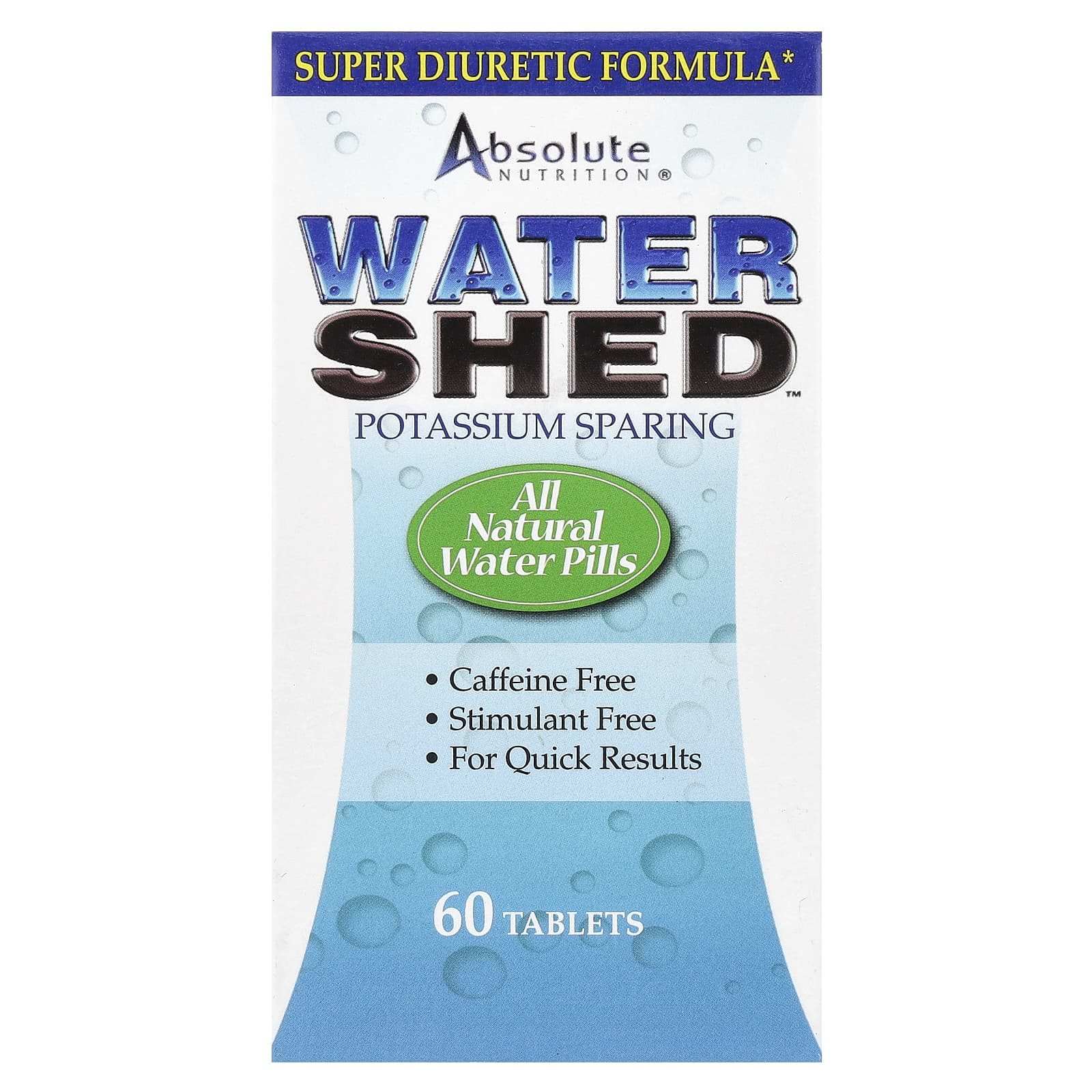 Absolute Nutrition Watershed, Potassium Sparing – 60 comprimés — Tunisie