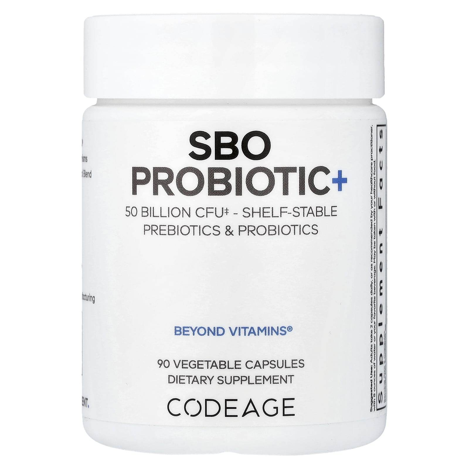 Codeage SBO Probiotic+, 50 Billion CFU, 90 Vegetable Capsules — Tunisie