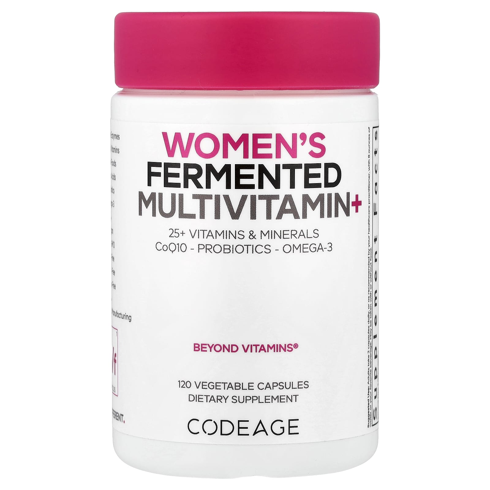 Codeage Women's Fermented Multivitamin, 120 Vegetable Capsules — Tunisie