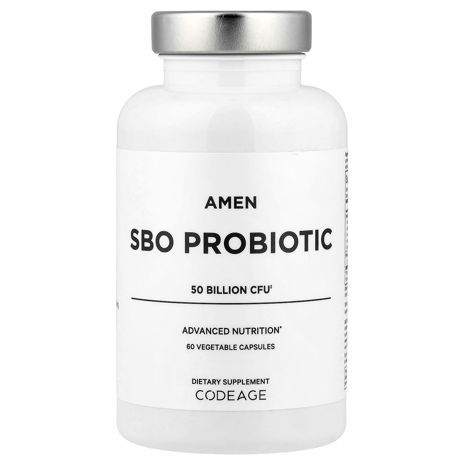 Codeage Amen, SBO Probiotic, 60 Vegetable Capsules — Tunisie