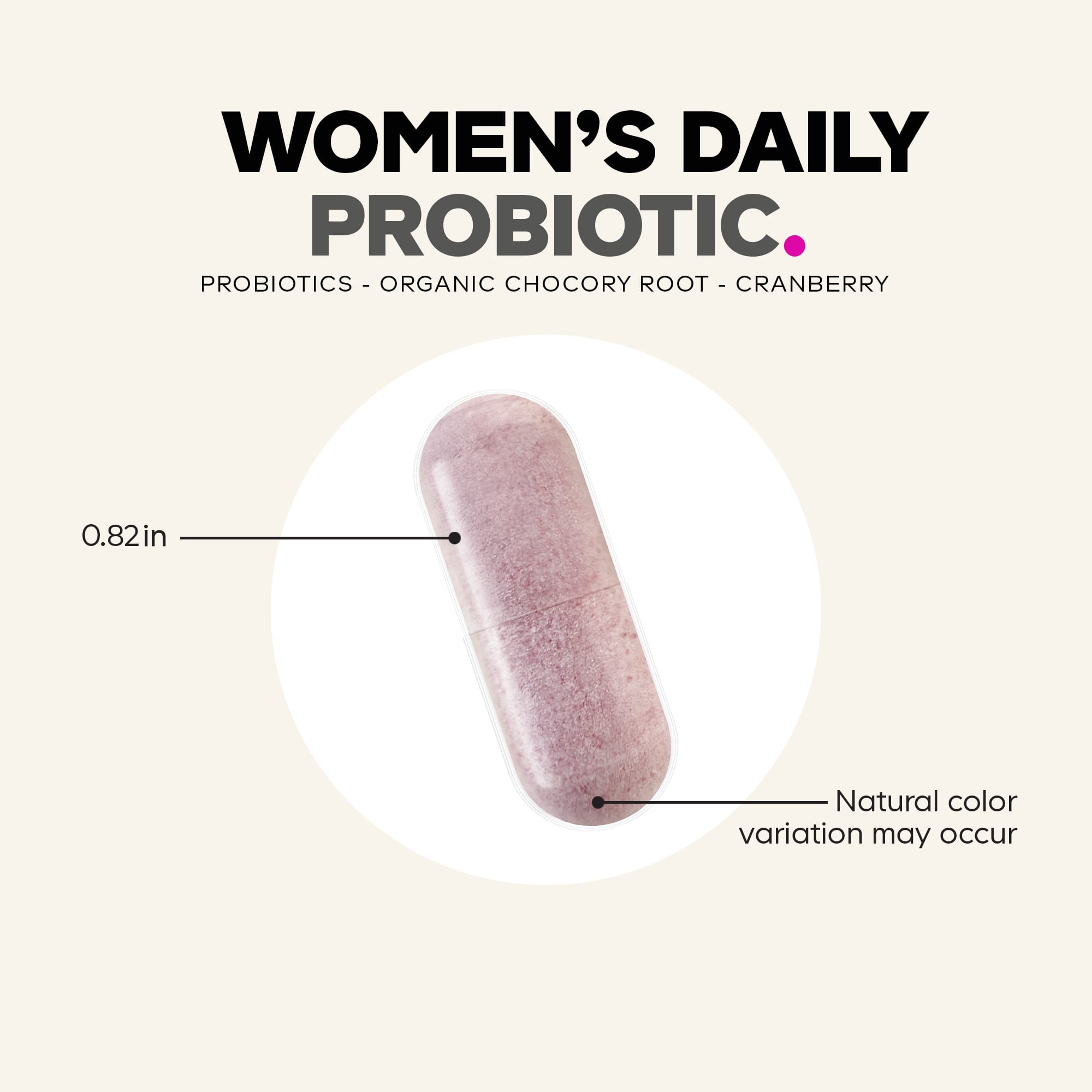 Codeage Women's Daily Probiotic, 30 Vegetable Capsules — étiquette 1