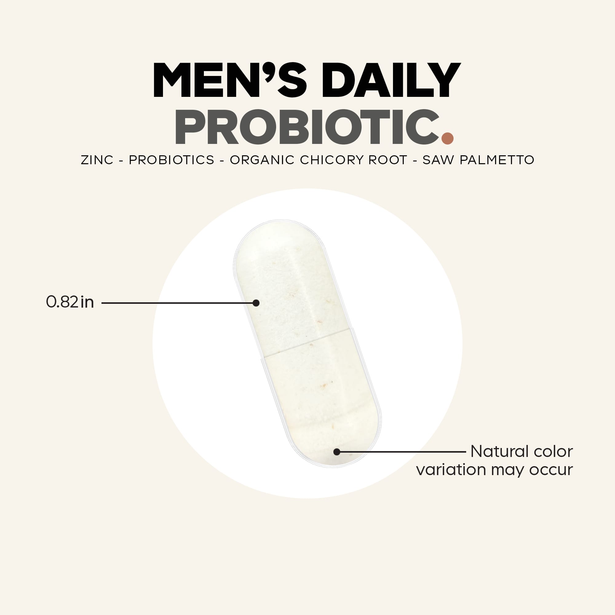 Codeage Men's Daily Probiotic, 30 Vegetable Capsules — étiquette 1