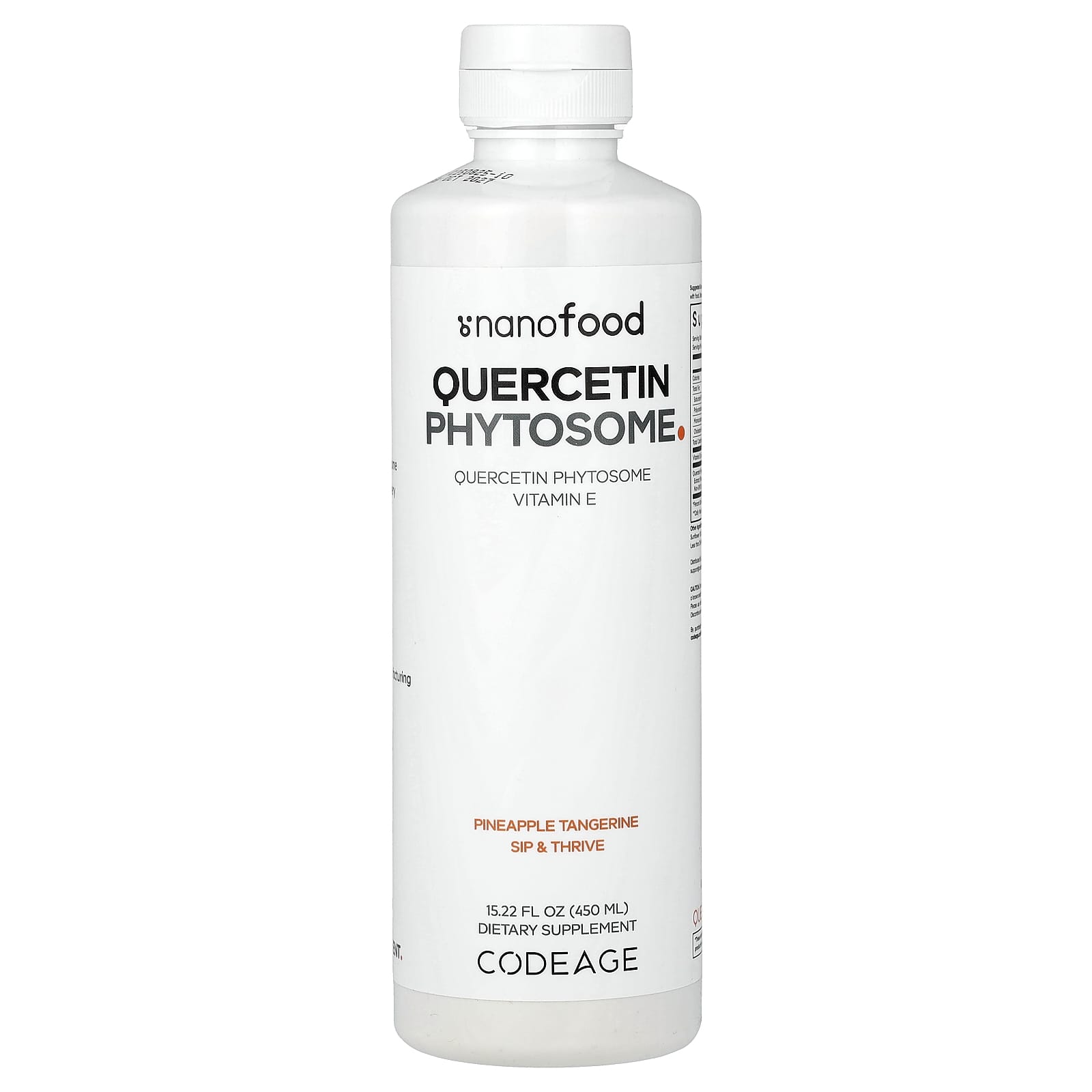 Codeage Quercetin Phytosome – Pineapple Tangerine – 450 ml — Tunisie