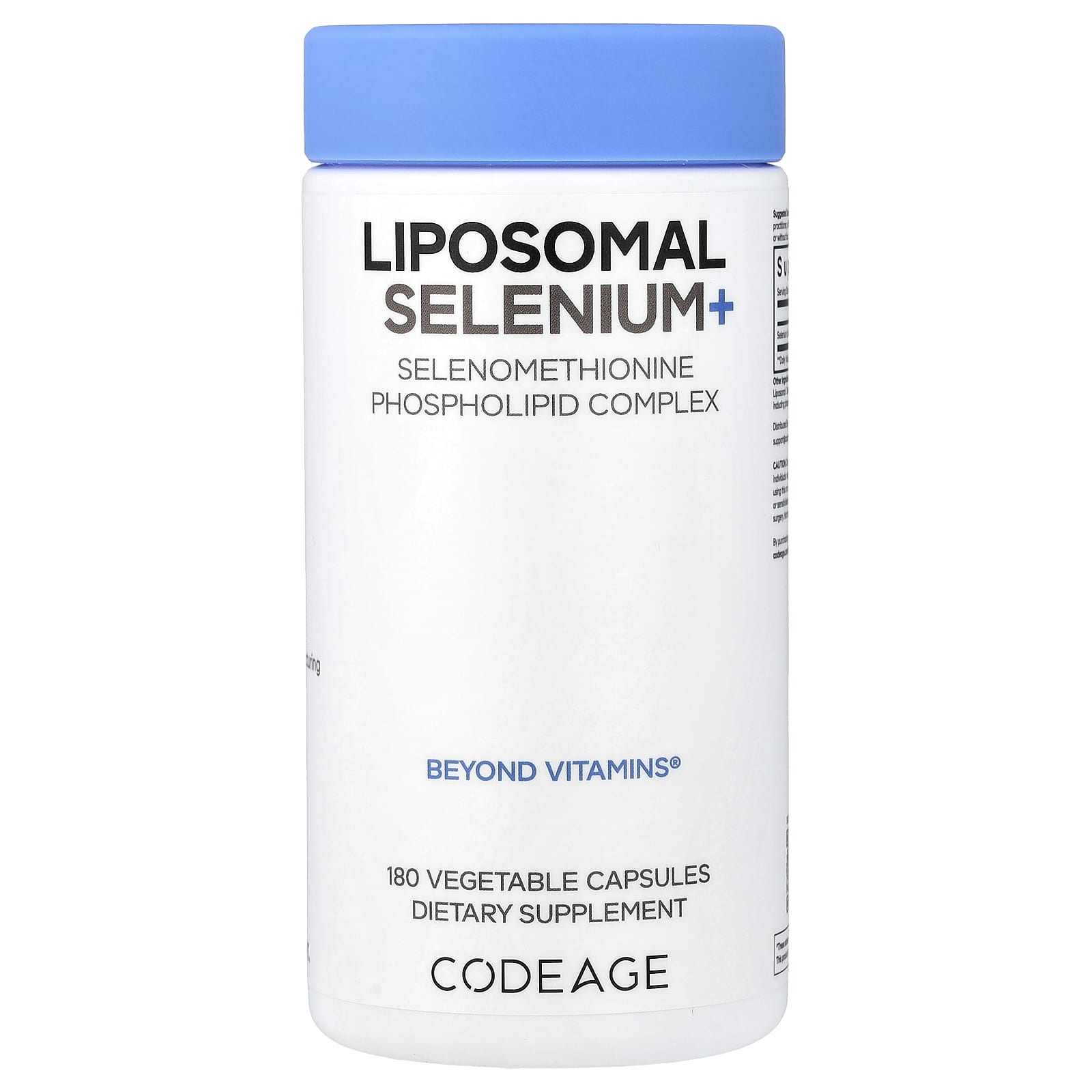 Codeage Liposomal Selenium+, 180 Vegetable Capsules (200 mcg per Capsule) — Tunisie