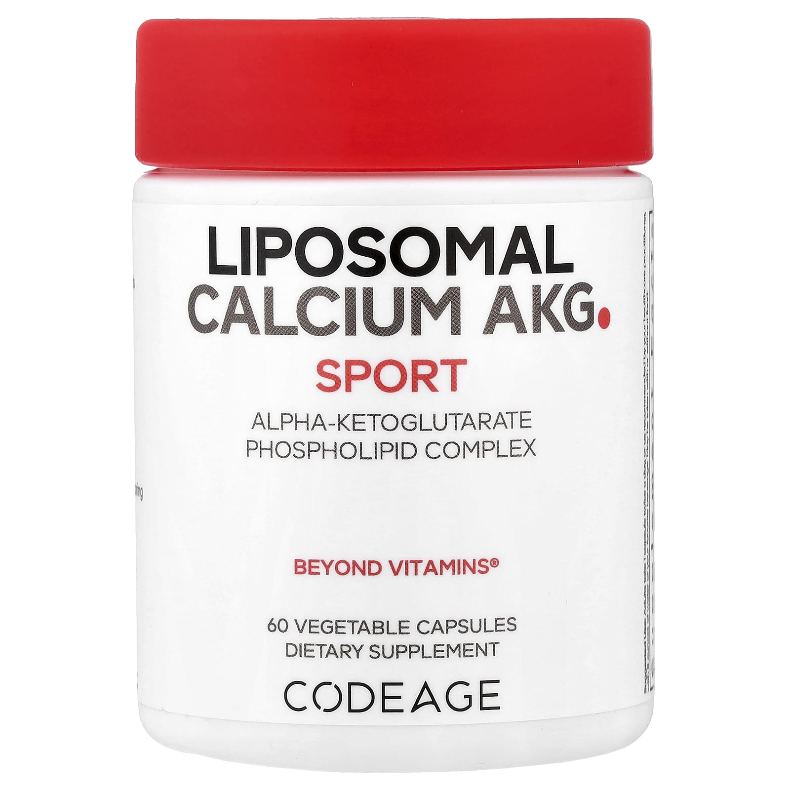 Codeage Liposomal Calcium AKG, 60 Vegetable Capsules (700 mg per Capsule) — photo 2 sur 2