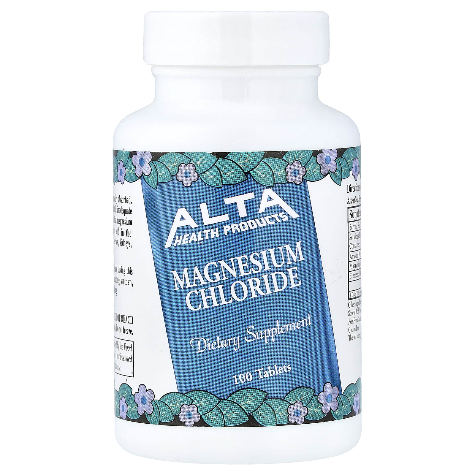 Alta Health Magnesium Chloride – 100 comprimés — Tunisie