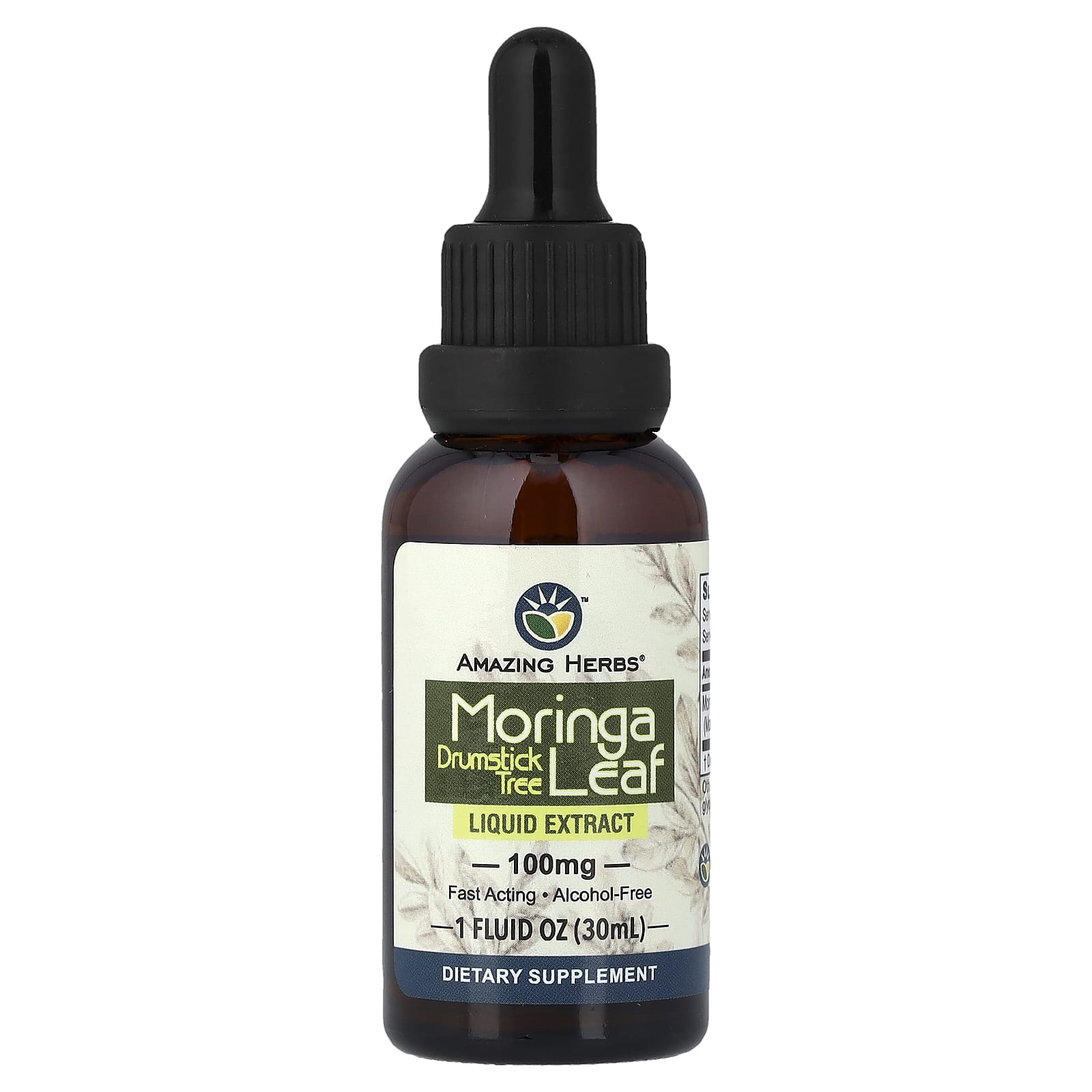 Amazing Herbs Moringa Leaf Liquid Extract – 30 ml — Tunisie