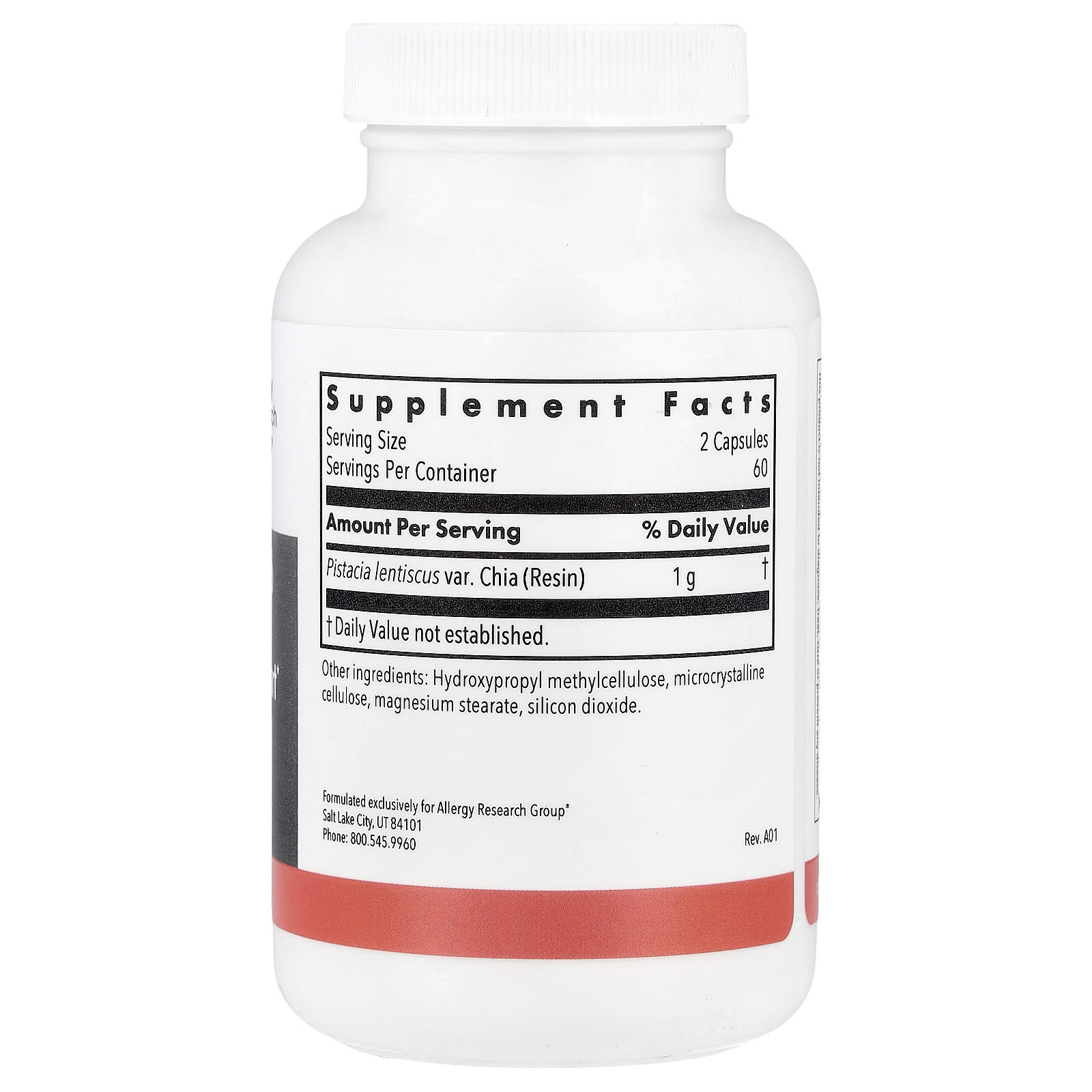 Allergy Research Group Mastica, Digestive Support – 120 gélules végétales — photo 2 sur 2