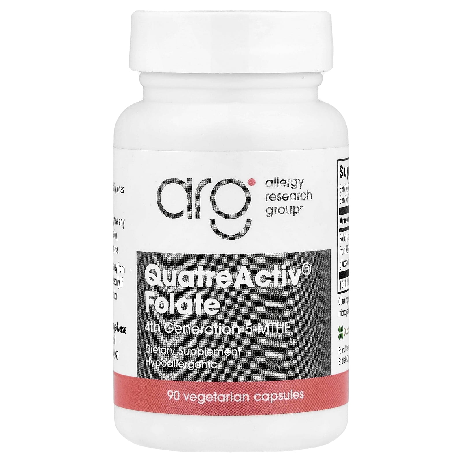 Allergy Research Group QuatreActiv Folate – 90 gélules végétales — Tunisie