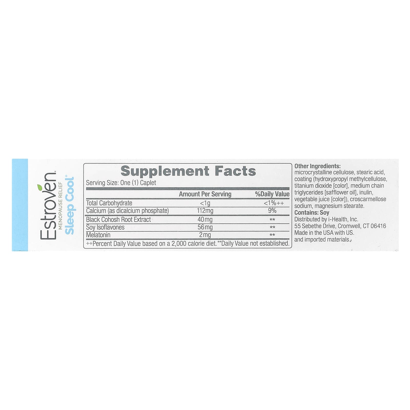 Estroven Sleep Cool, Menopause Relief, 30 Caplets — photo 2 sur 2