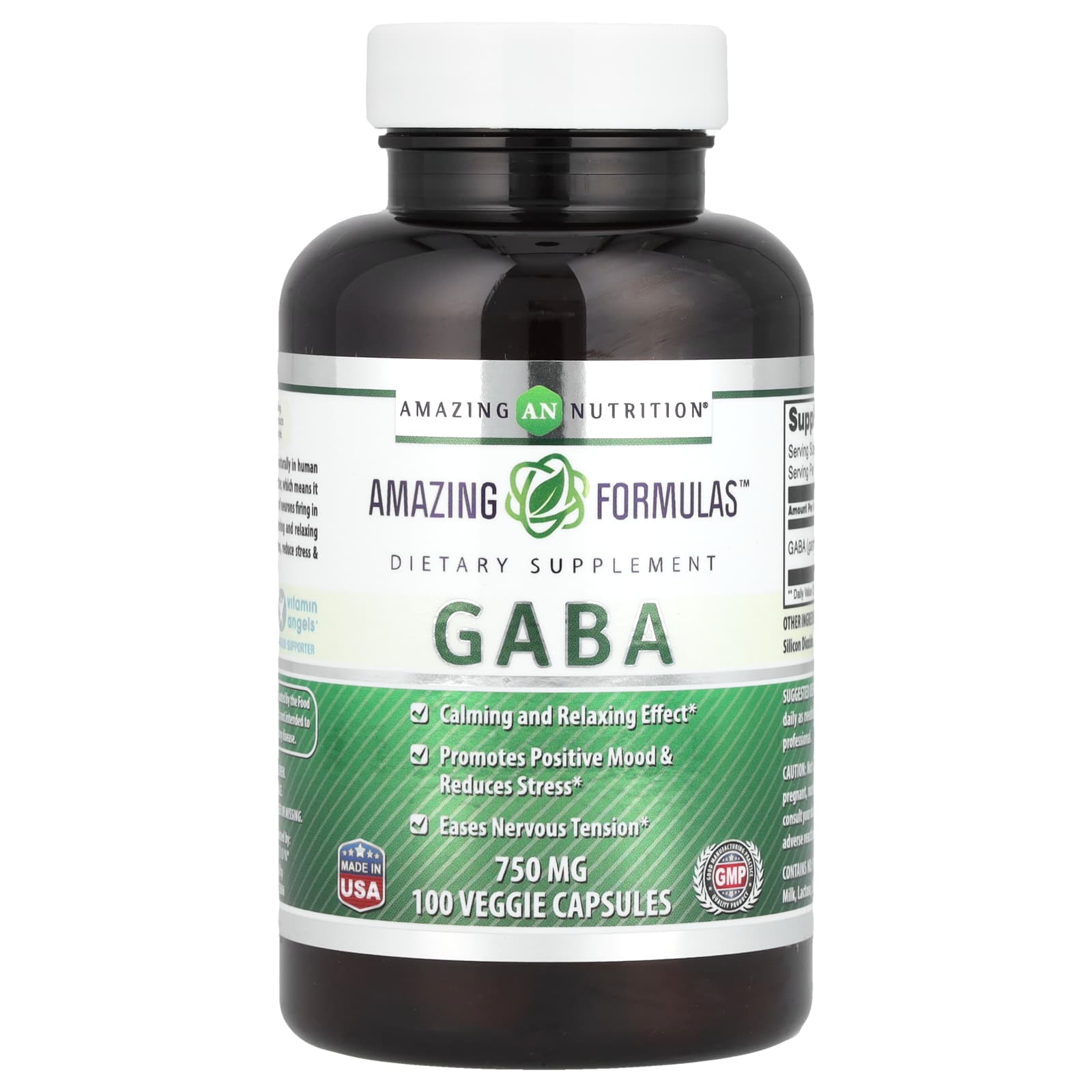 Amazing Nutrition GABA – 100 gélules végétales — Tunisie