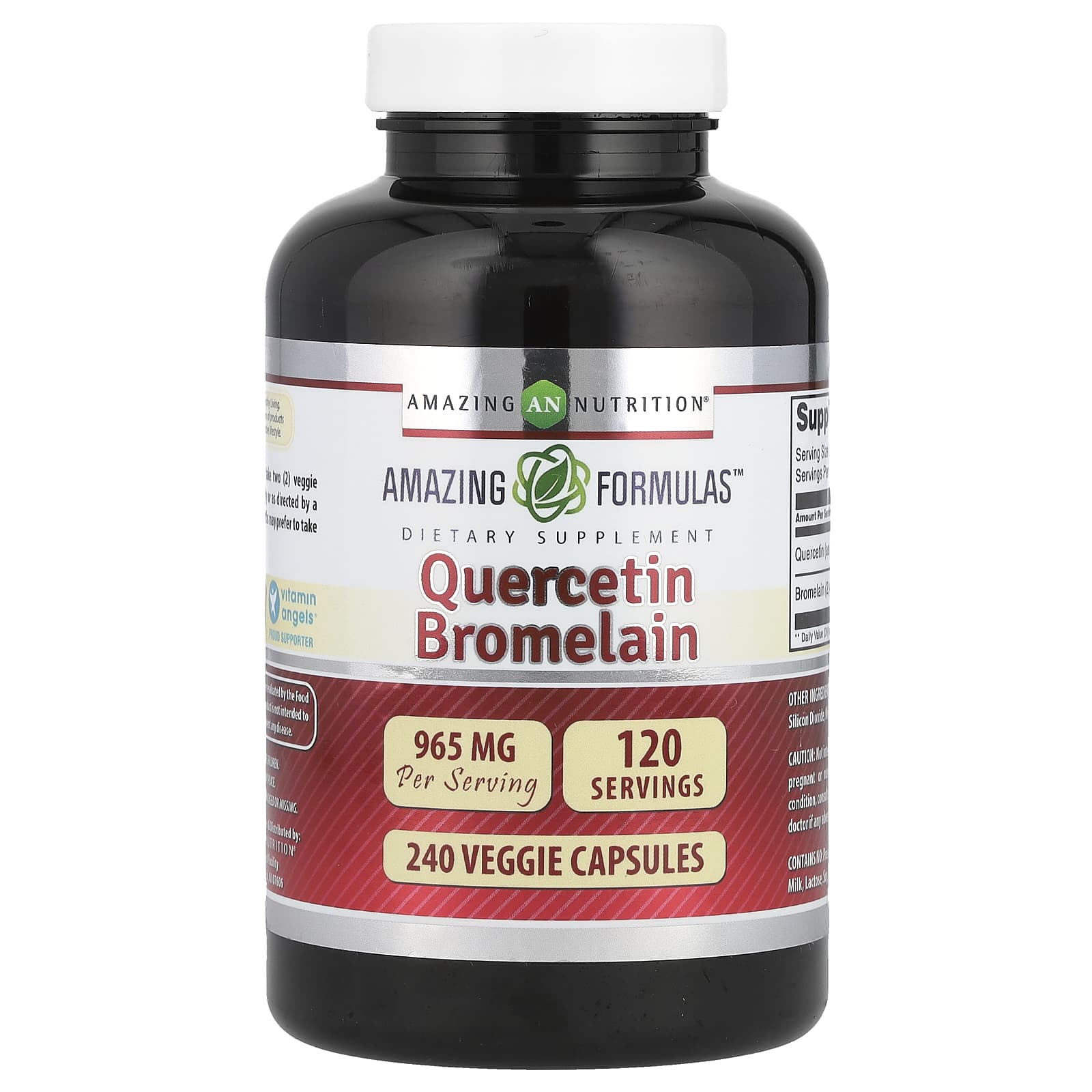 Amazing Nutrition Quercetin Bromelain – 240 gélules végétales — Tunisie