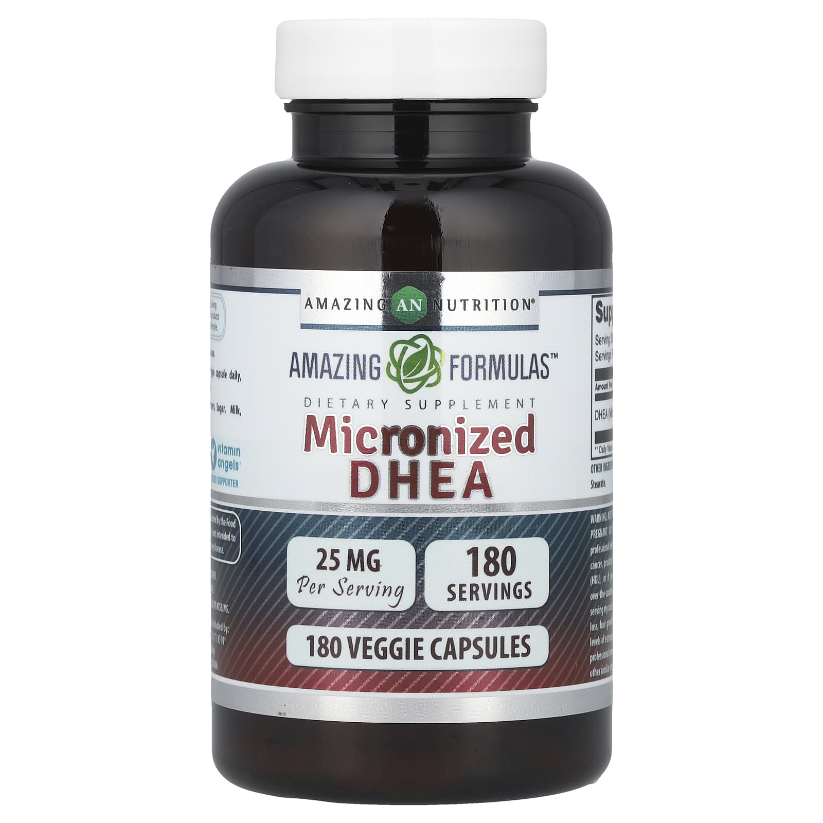 Amazing Nutrition Micronized DHEA – 180 gélules végétales — Tunisie