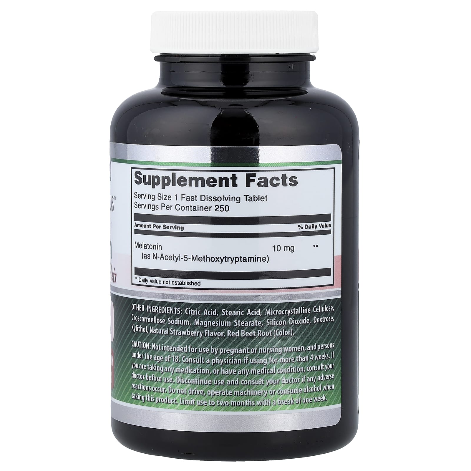 Amazing Nutrition Melatonin – Strawberry – 250 comprimés — photo 2 sur 2
