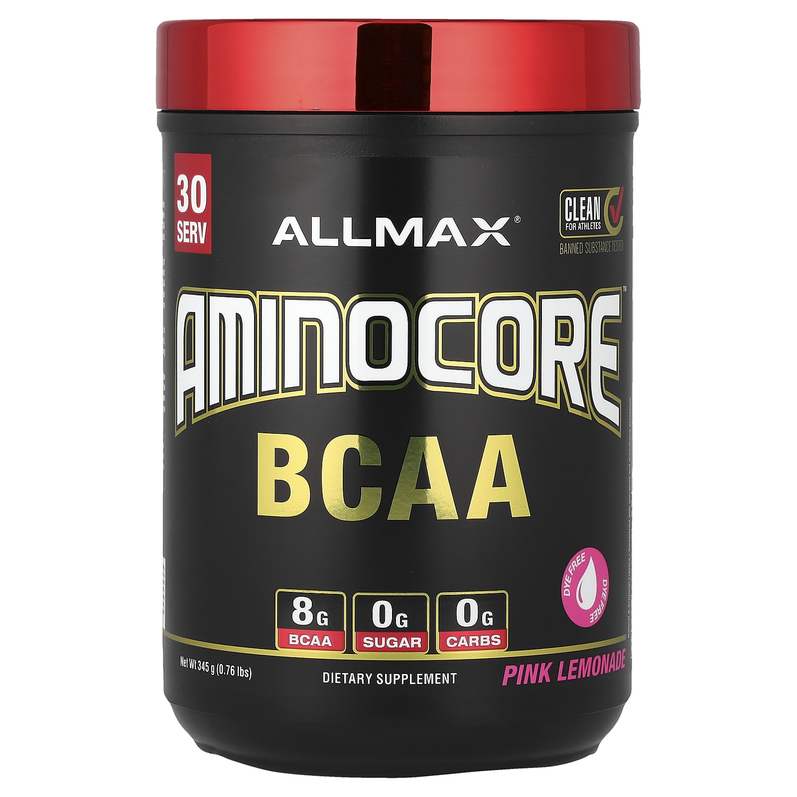 Allmax Aminocore BCAA – Pink Lemonade – 345 g — Tunisie
