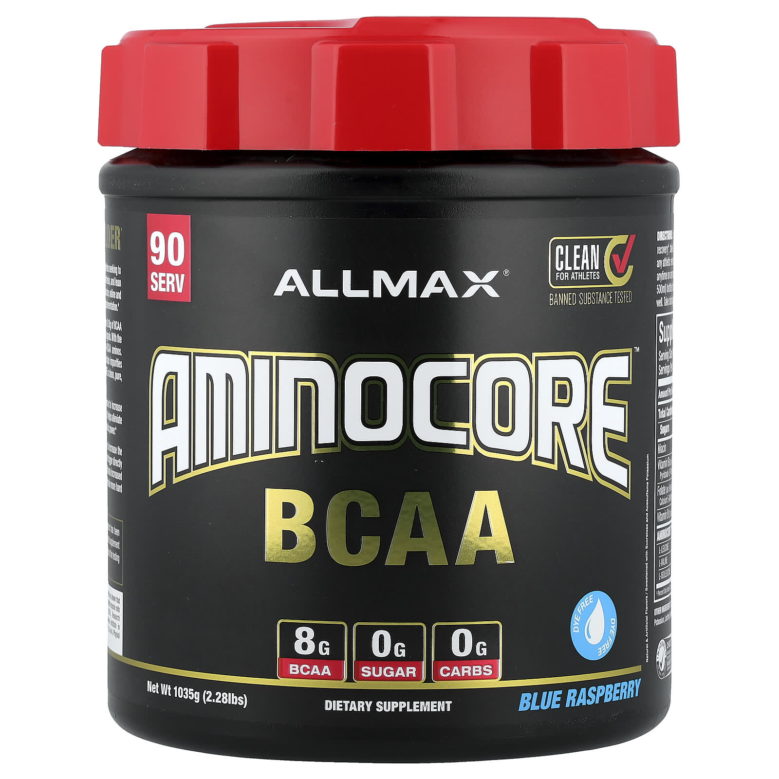 Allmax Aminocore BCAA – Blue Raspberry – 1035 g — Tunisie
