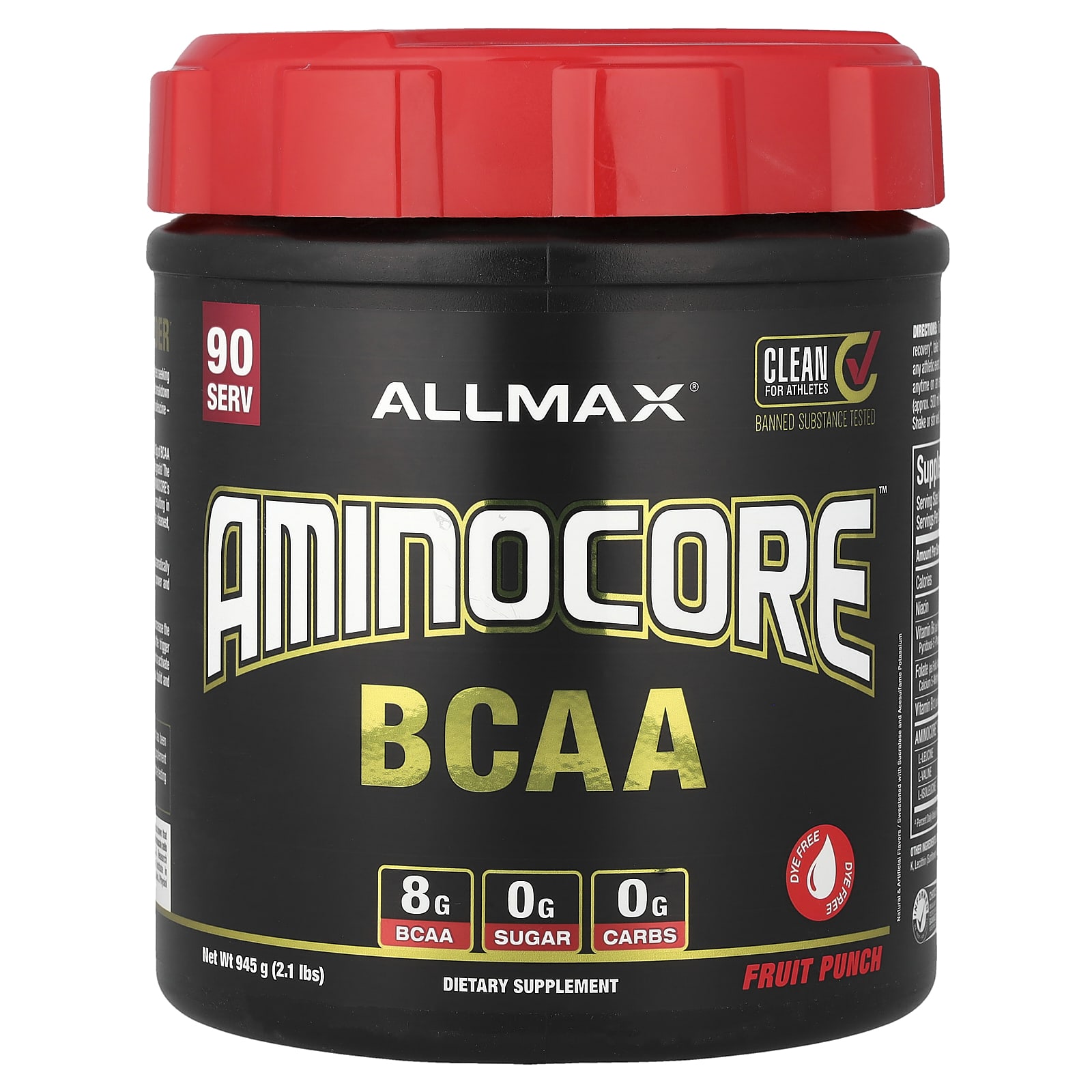 Allmax Aminocore BCAA – Fruit Punch – 945 g — Tunisie
