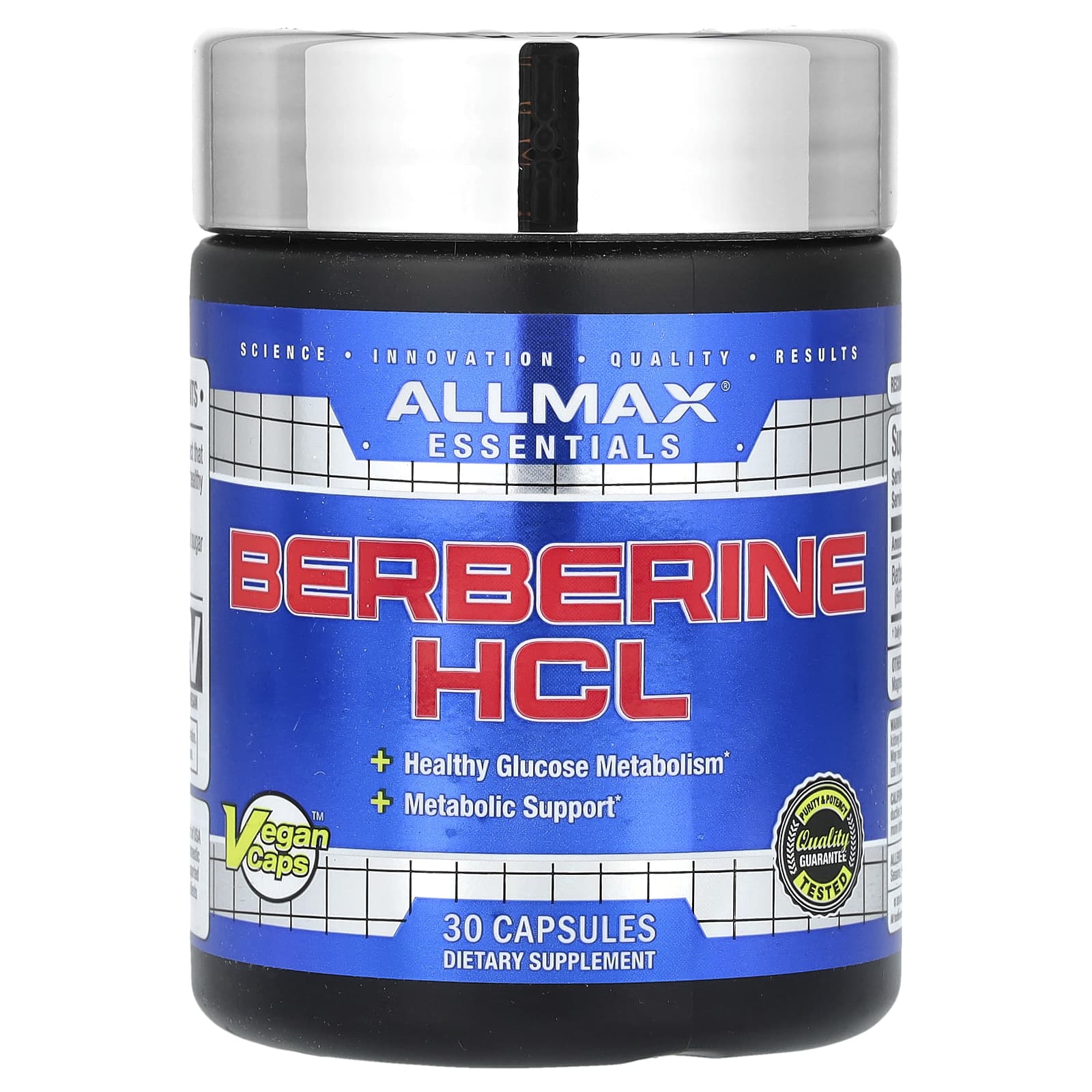 ALLMAX Essentials, Berberine HCL – 30 gélules véganes — Tunisie