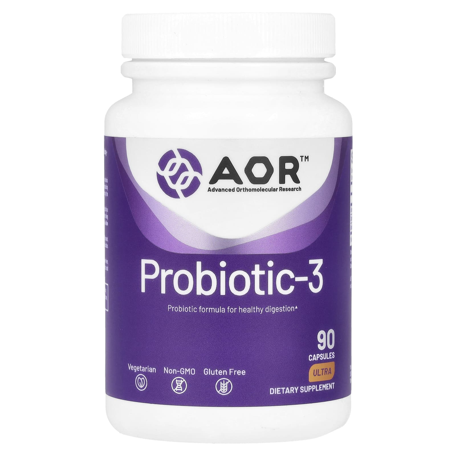 Advanced Orthomolecular Research AOR Probiotic-3 – 90 gélules — Tunisie