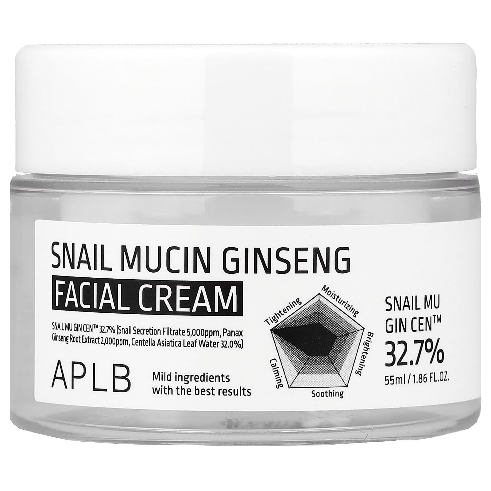 APLB Snail Mucin Ginseng Facial Cream – Snail Mucin Ginseng Facial Cream – 55 ml — Tunisie