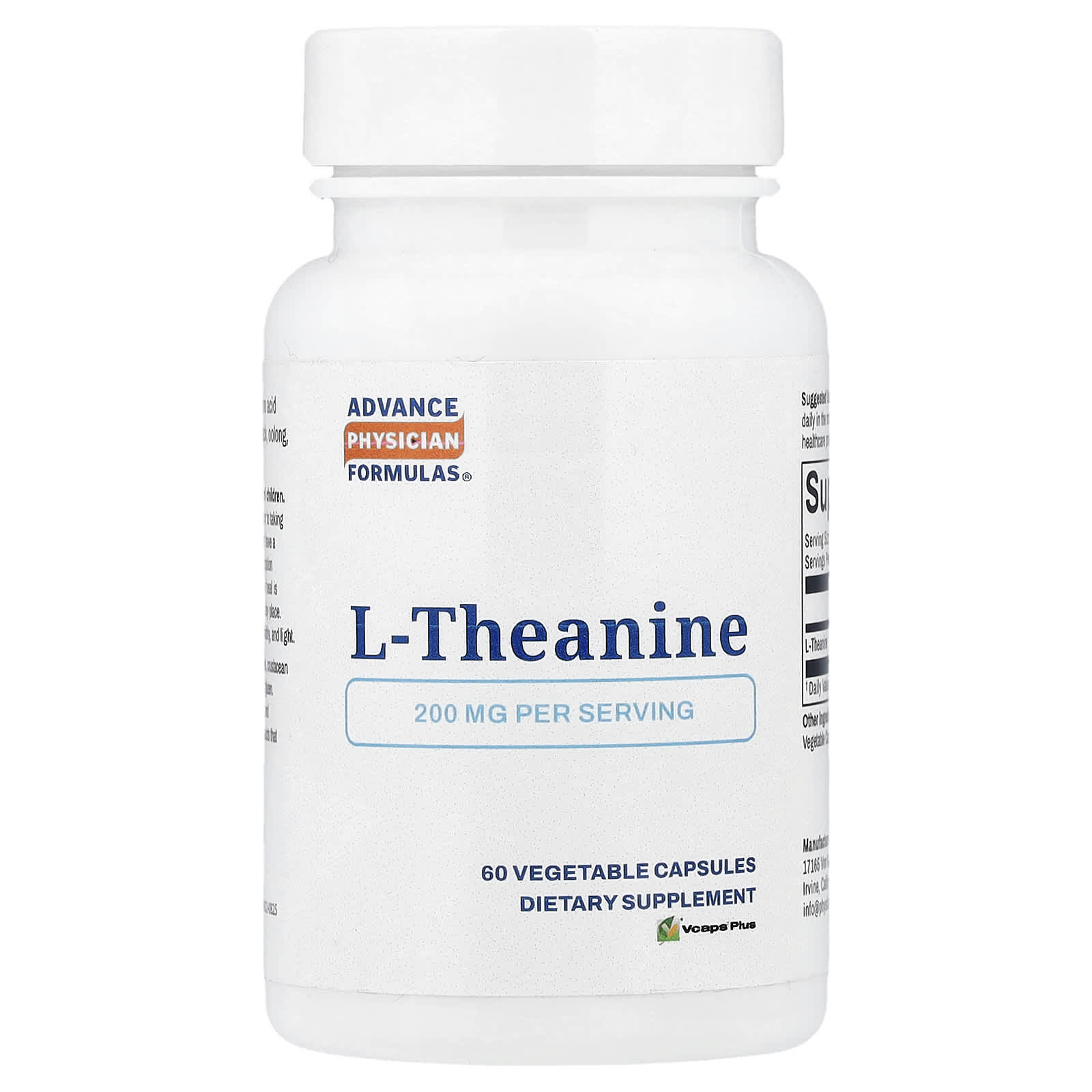 Advance Physician Formulas L-Theanine – 200 mg — Tunisie
