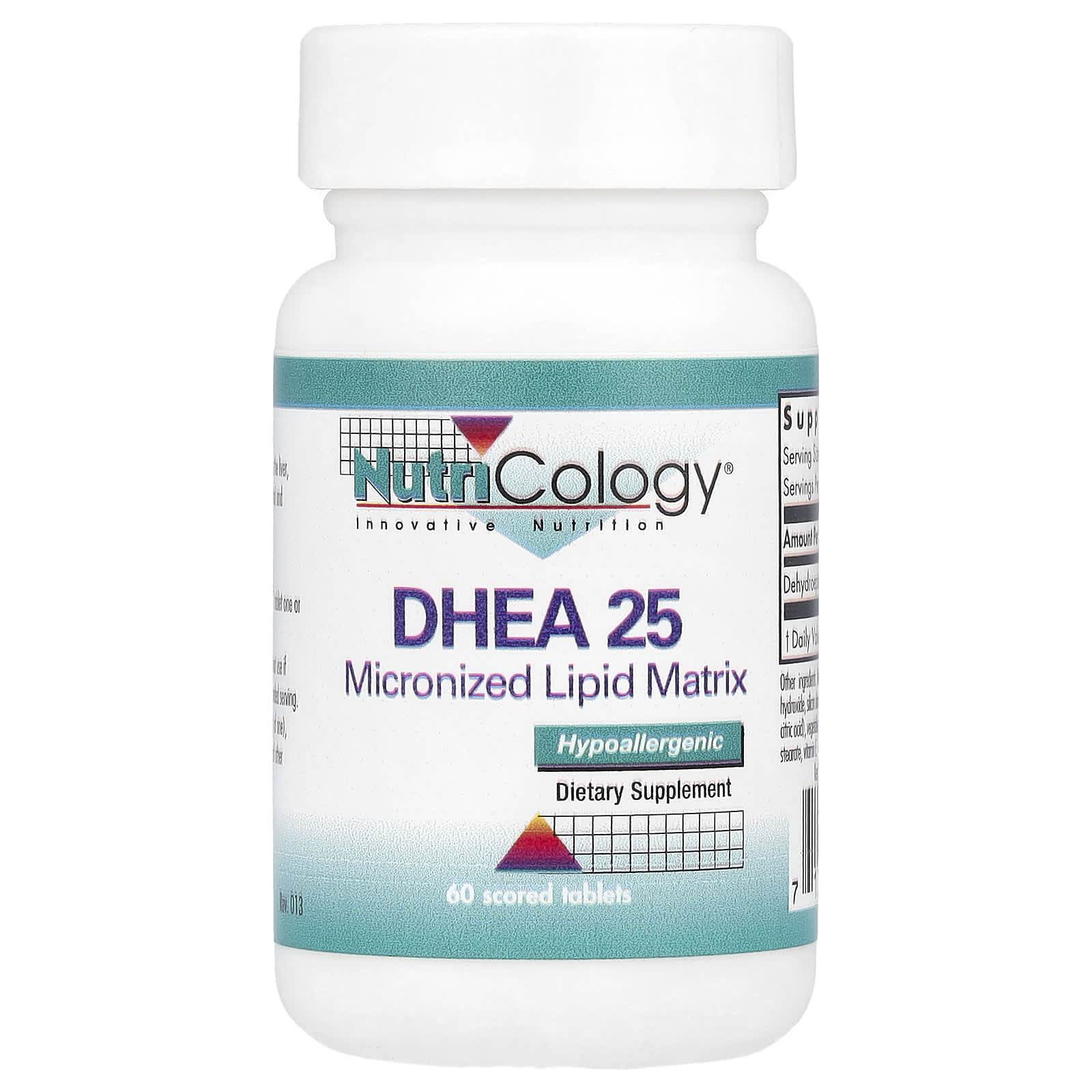 Nutricology DHEA 25 – 25 mg — Tunisie