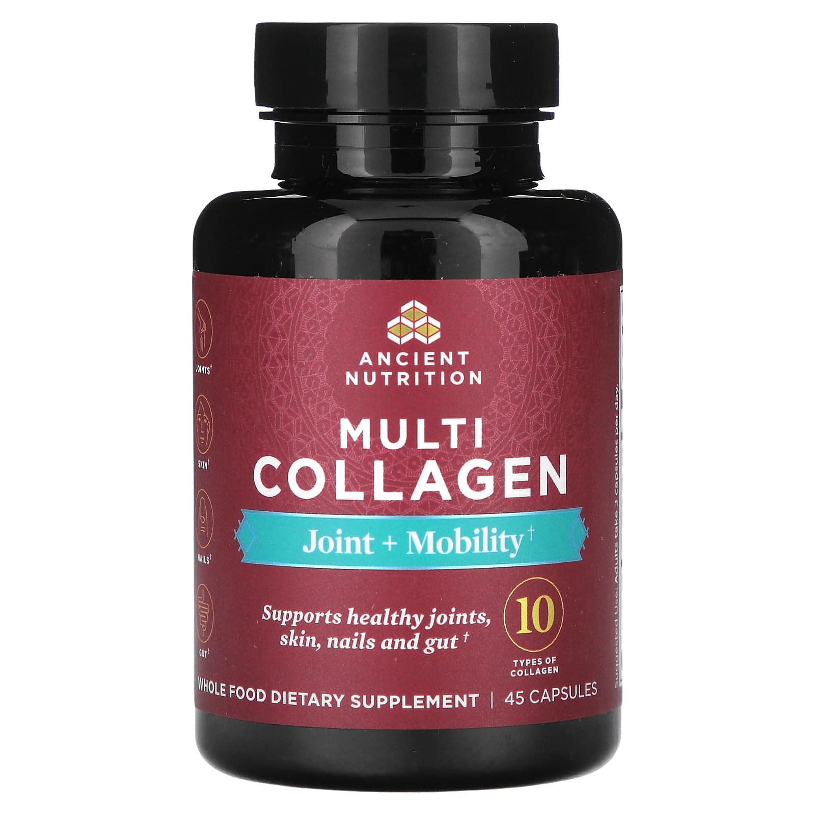 Ancient Nutrition Multi Collagen, Joint + Mobility – 45 gélules — Tunisie