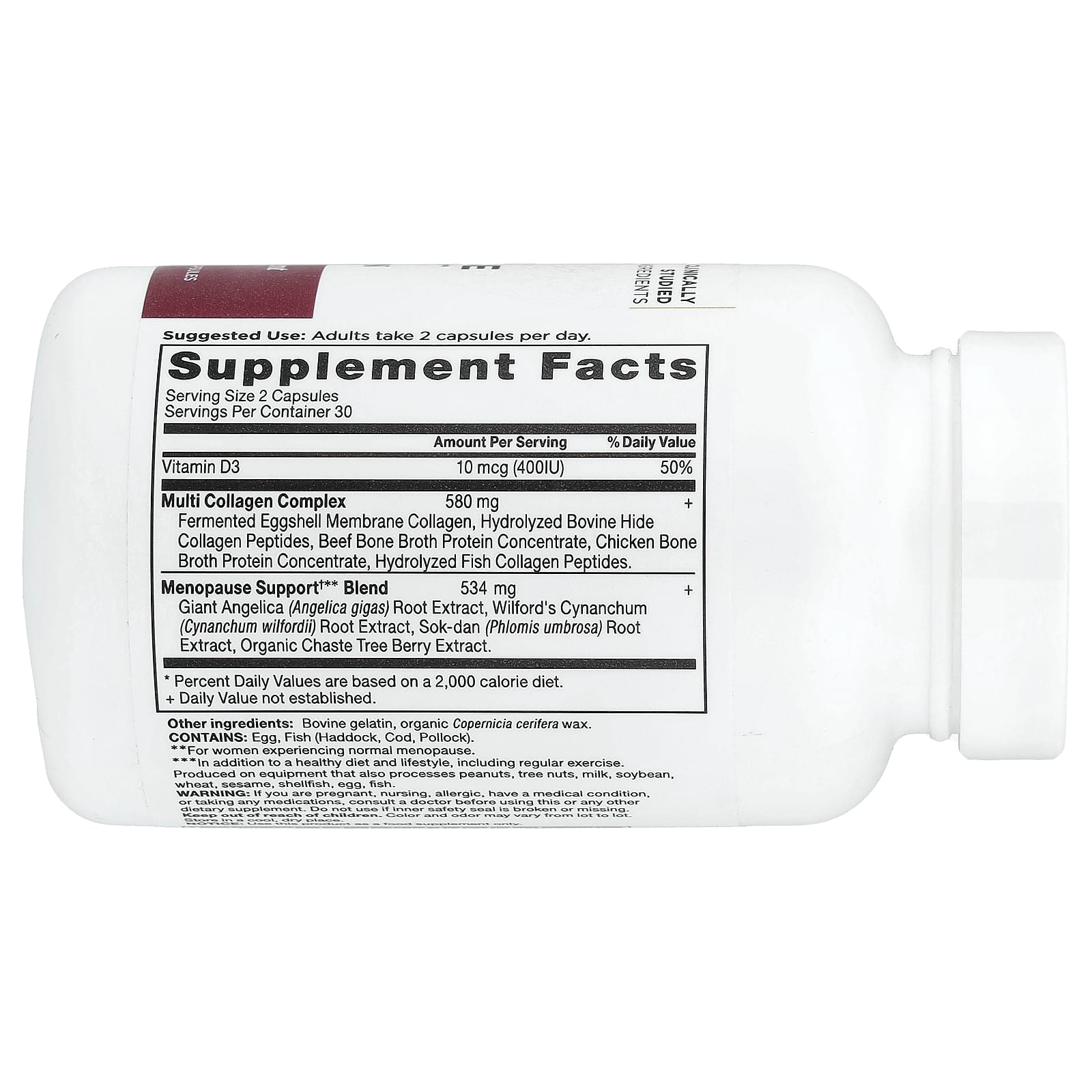 Ancient Nutrition Menopause Support + Collagen – 60 gélules — photo 2 sur 2