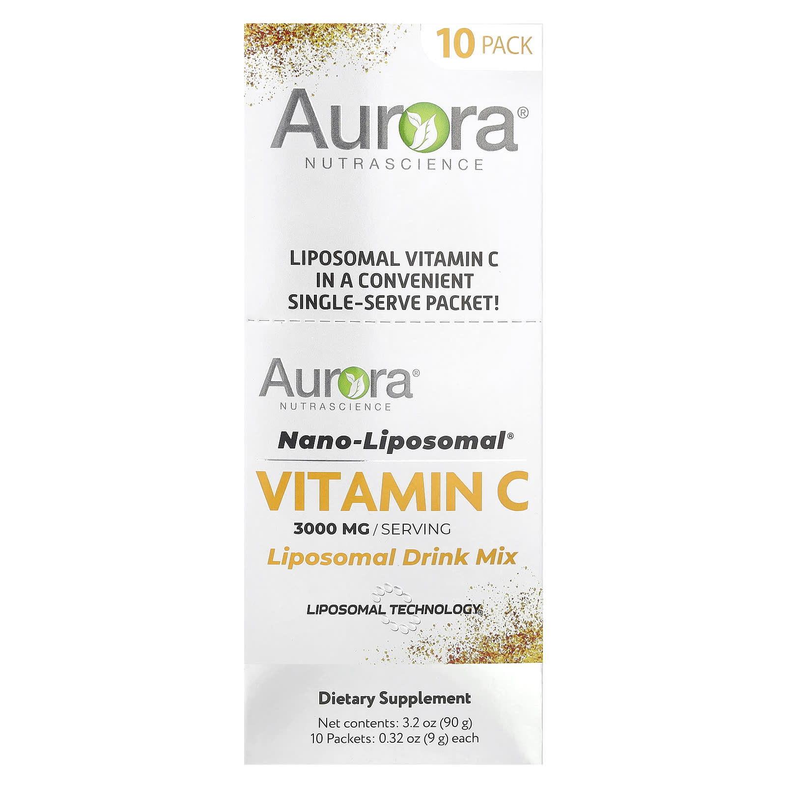 Aurora Nutrascience Nano-Liposomal, Vitamin C, Liposomal Drink Mix – 9 g — Tunisie