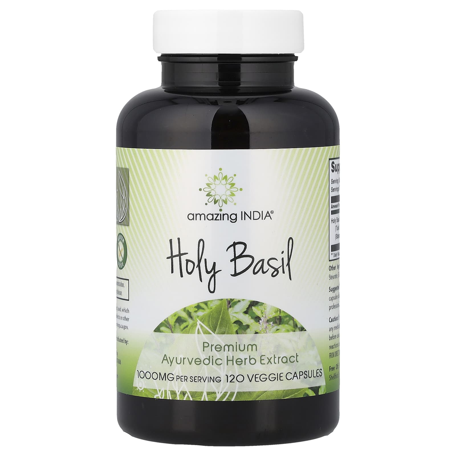 Amazing India Holy Basil – 120 gélules végétales — Tunisie