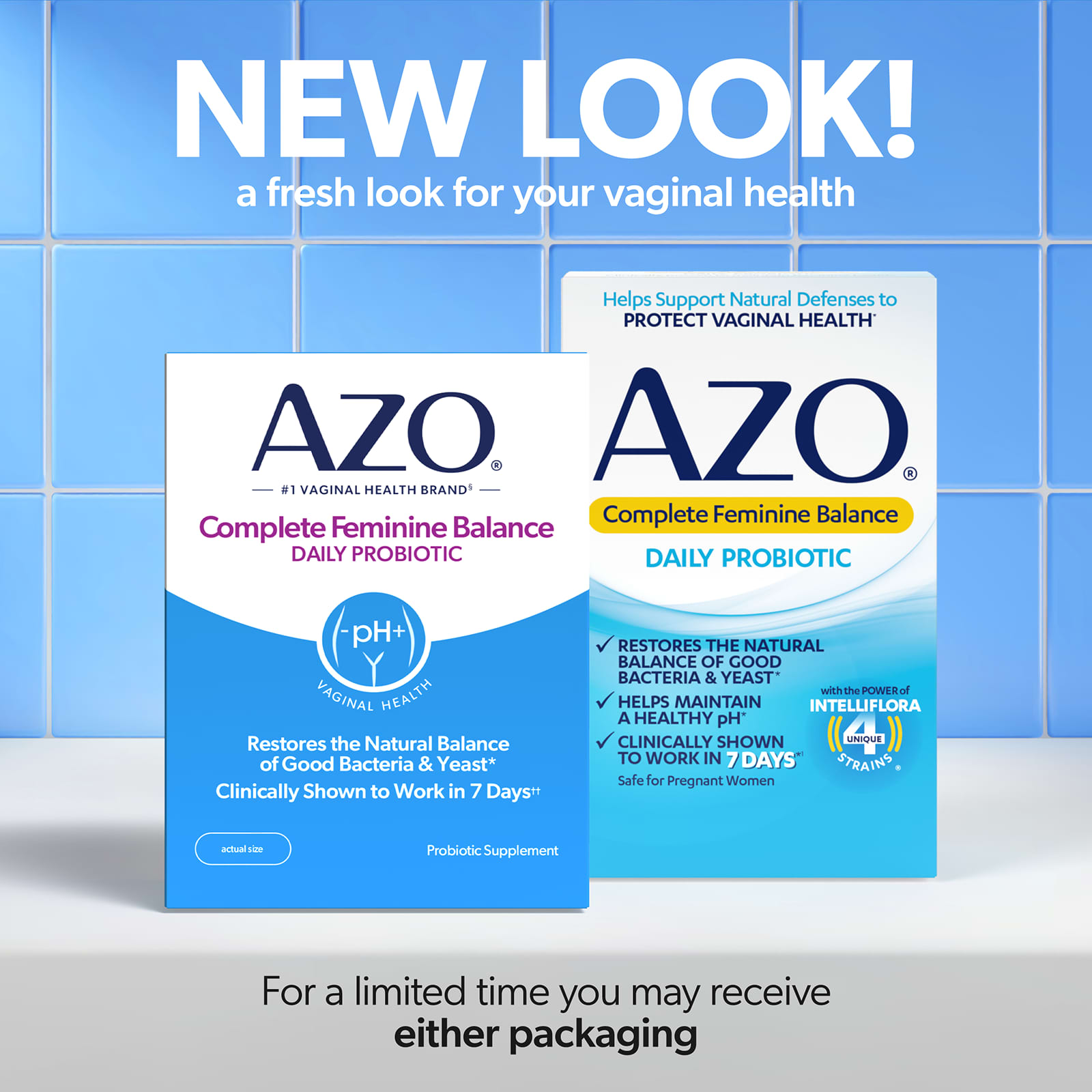 AZO Complete Feminine Balance, Daily Probiotic – 60 gélules — étiquette 2
