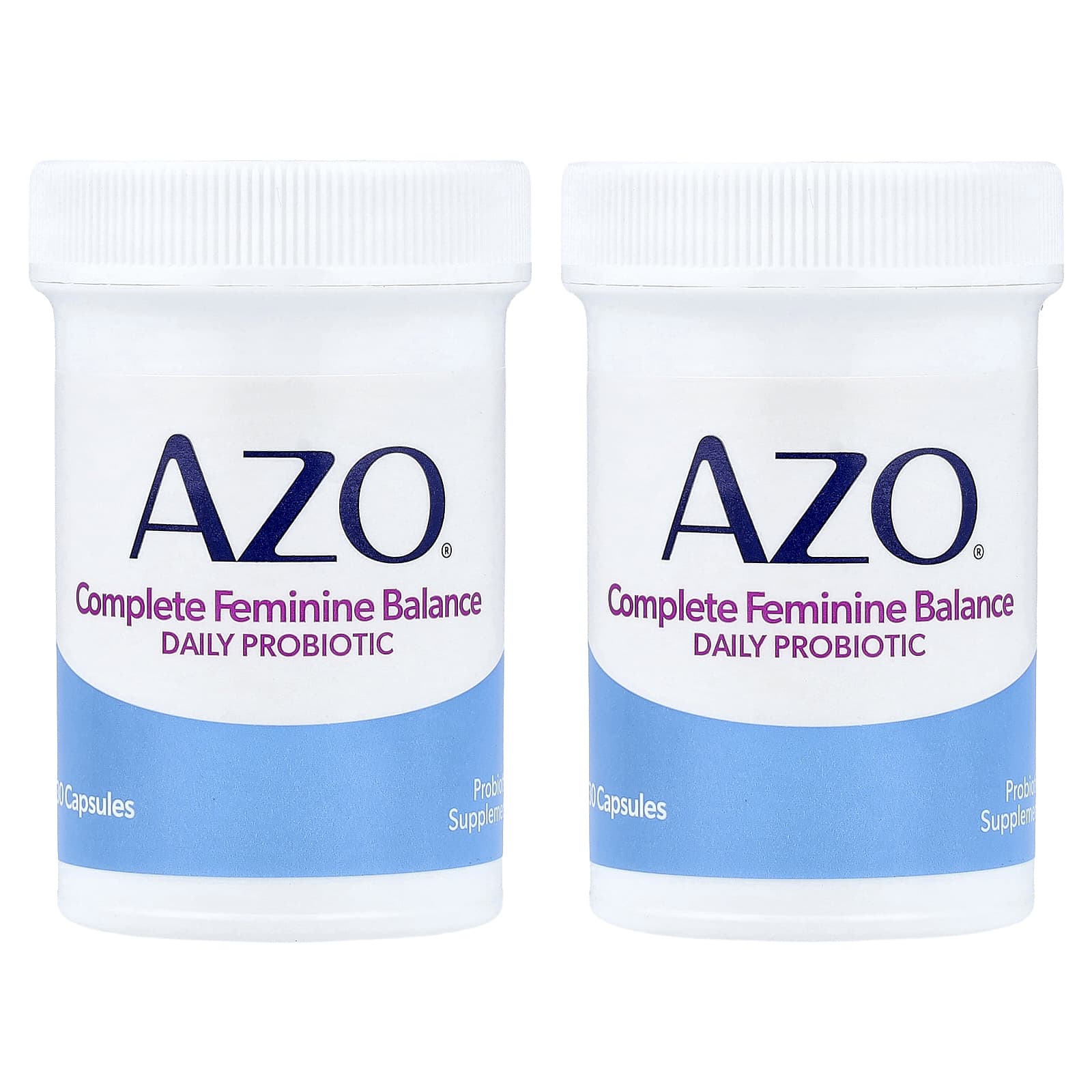AZO Complete Feminine Balance, Daily Probiotic – 60 gélules — étiquette 1