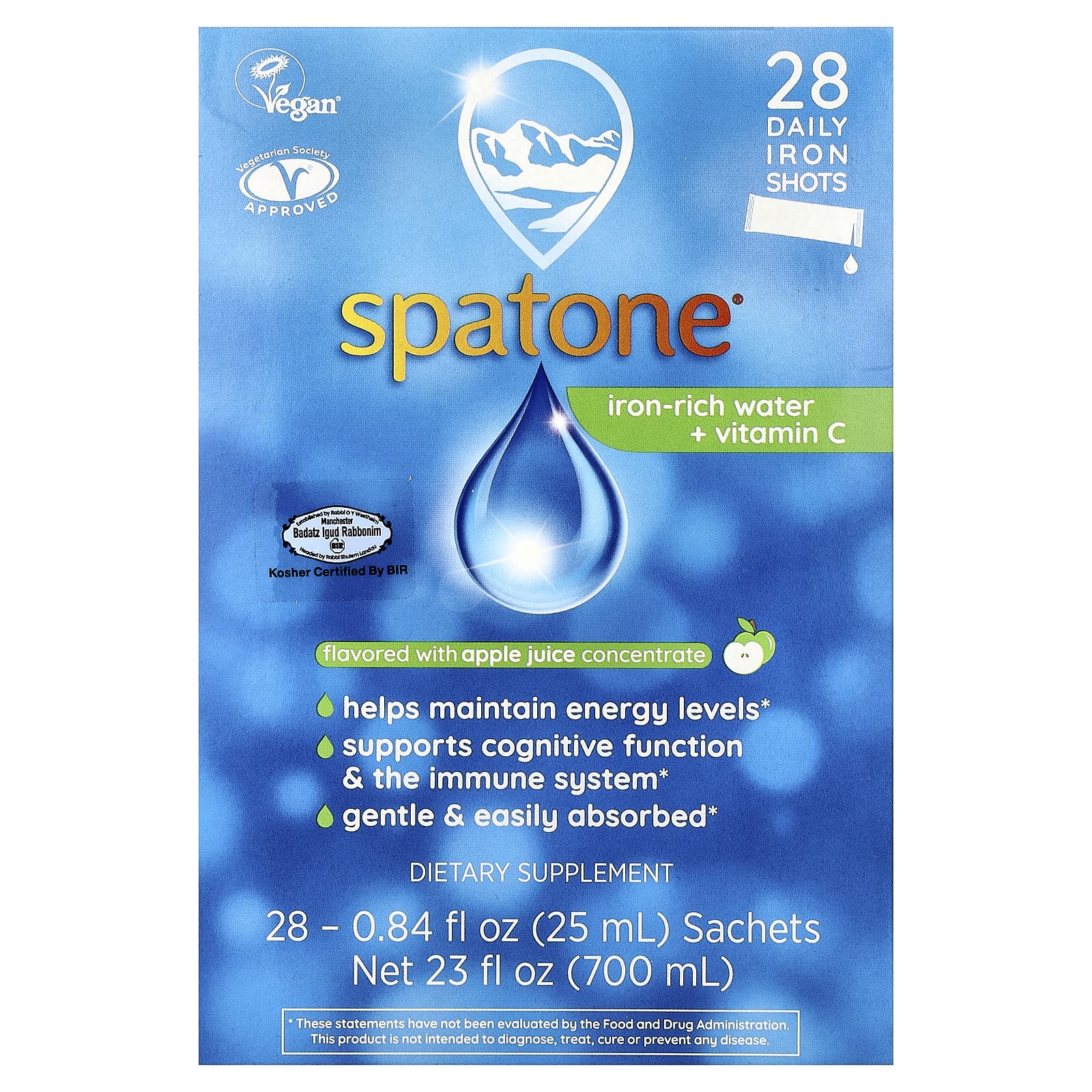Bach Spatone, Iron Rich Water + Vitamin C – Apple Juice – 25 ml — Tunisie