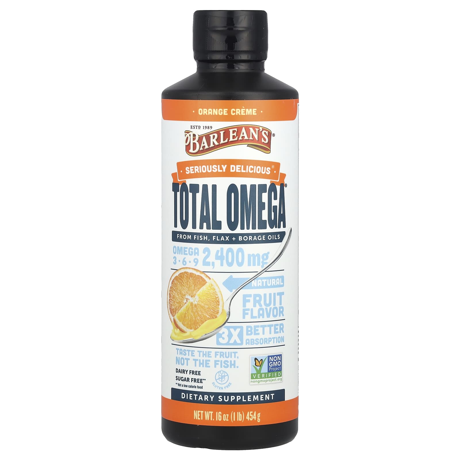 Barlean's Total Omega – Orange Creme – 454 g — Tunisie