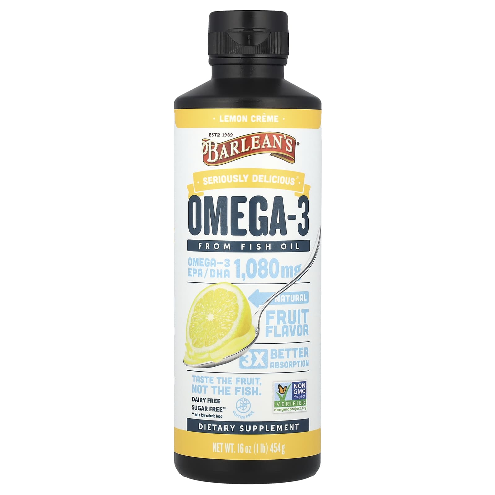 Barlean's Seriously Delicious – Lemon Creme – 454 g — Tunisie