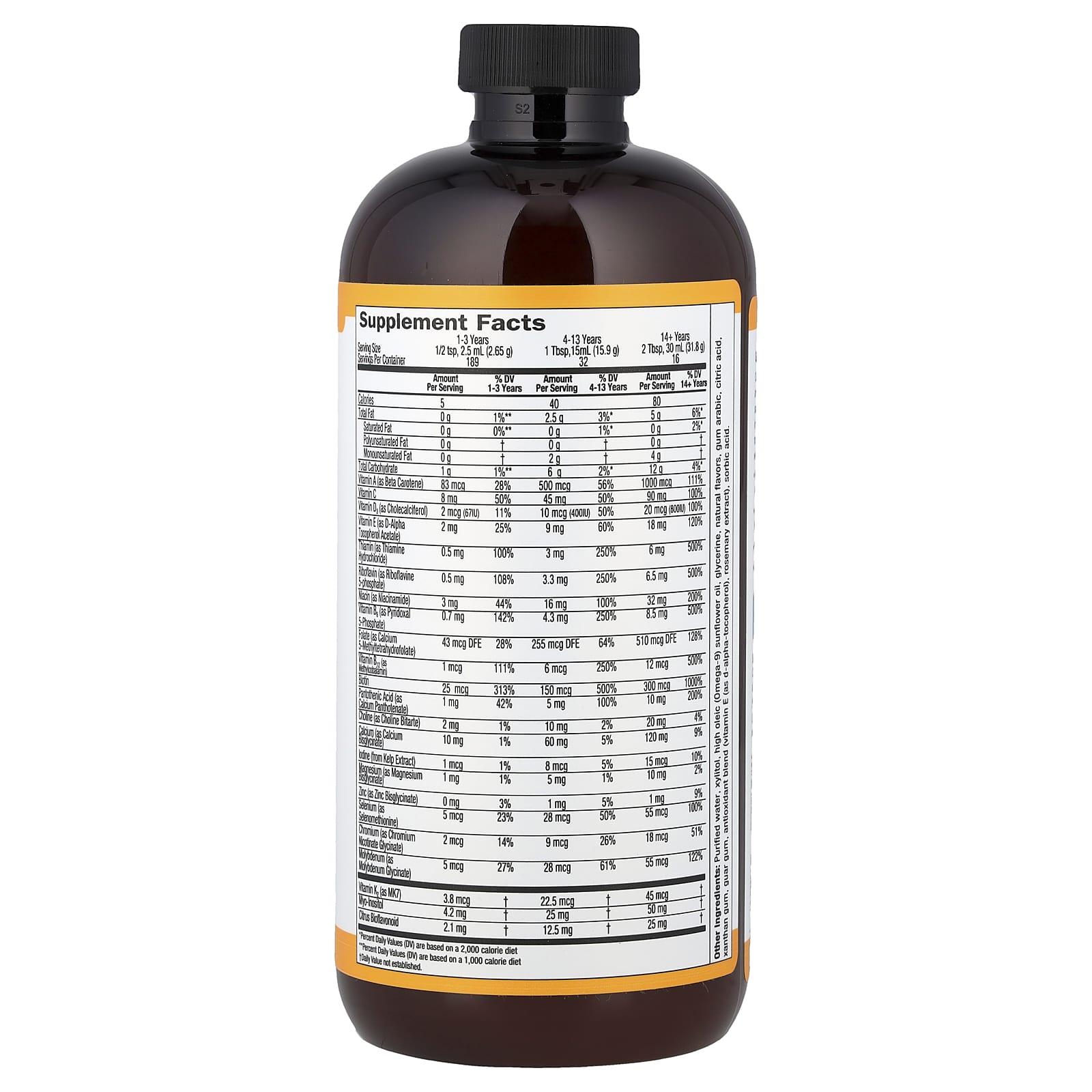 Barlean's Seriously Delicious, Liquid Multivitamin – Tropical – 473 ml — photo 2 sur 2